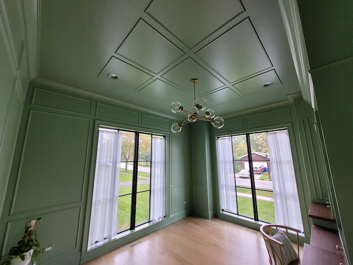 Professional spray finish on cabinetry by Artisons Painting